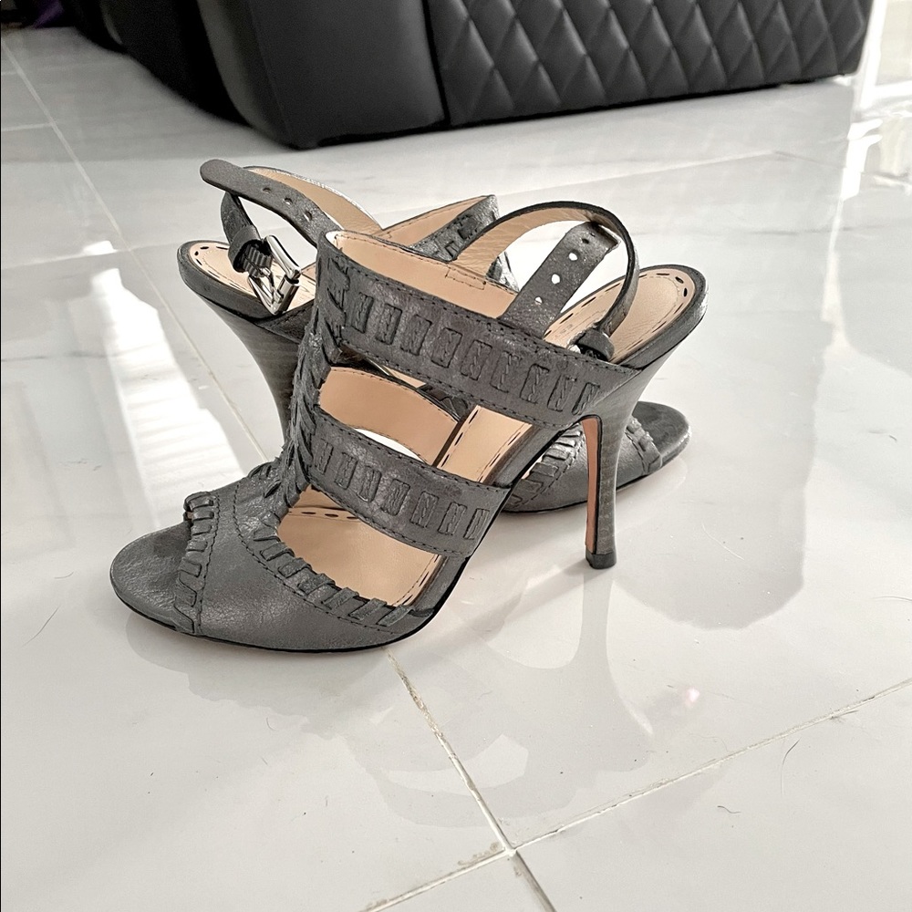 Coach leather sandals